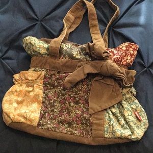 Brown floral bag